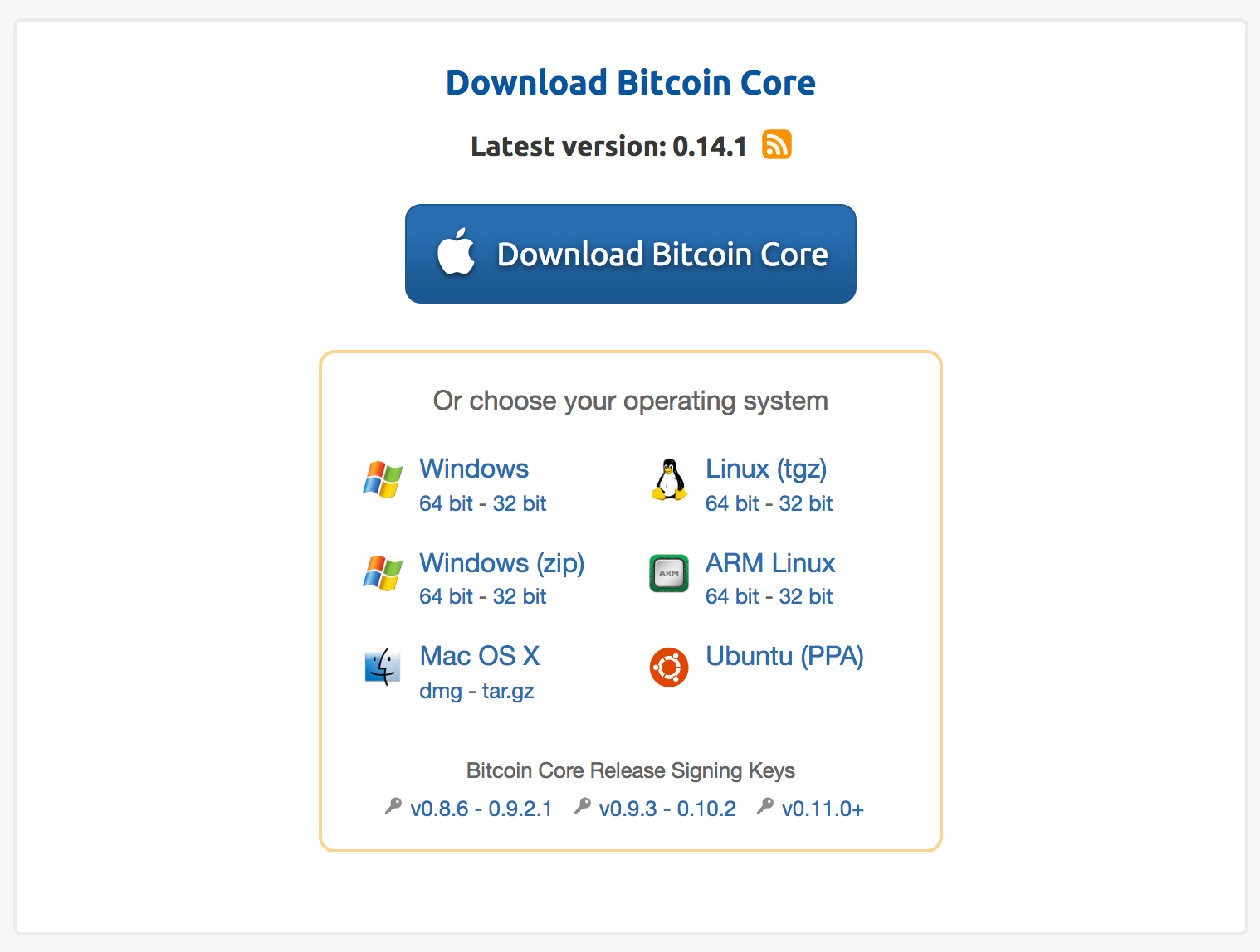 bitcoin core download