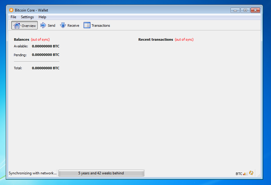 synchronizing with network bitcoin slow